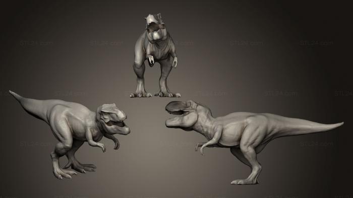 Статуэтки грифоны и драконы (Модель Тираннозавра Рекса, STKG_0073) 3D модель для ЧПУ станка
